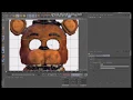 C4D FNaF Speed Modeling Withered Freddy s Head Part 1