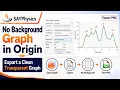 How to Export Graph with Transparent Background in OriginPro