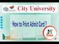 How to Print Admit Exam Card using Orbund Database Management System