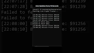 Build a Live Crypto Price Tracker in Python API JSON Tutorial
