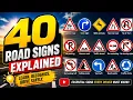 Can you identify all 40 road signs Test your road-sign knowledge