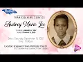 Thanksgiving Service for the Life of Audrey Lee