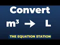 How to convert cubic meters to liters Physics Practice Problem