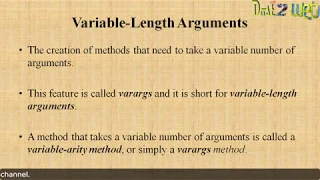Command Line Argument and Varargs in Java - Object Oriented Concept Engineering VTUeLearning