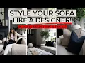 STYLE YOUR PILLOWS Like a DESIGNER SOFA STYLING HACKS INTERIOR DESIGN