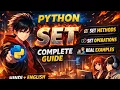 Python Comeback Series - Lecture 20 set in Python Beginners
