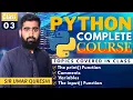 Python for Beginners 2025 Class 3 Print Comments Variables User Input