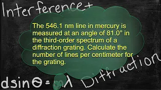 Physics Interference and Diffraction Problem Solver - Solving Mixed Slit and Grating Problems 1