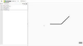 Trinket Python Turtle Lesson Draw an Octagon