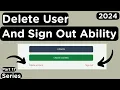 How to Implement Delete User and Sign Out Functionality in a MERN Stack App