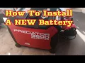 Unboxing Installation of New Battery for Predator Generator