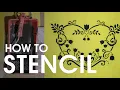 How to Shabby Chic stencil with a paint roller - p1