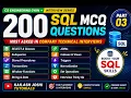 200 SQL MCQ Questions Most Asked SQL Interview Questions SQL Interview Preparation Part 03