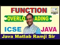 Secrets of Function Overloading in Java with Example ICSE Class 10 Computer