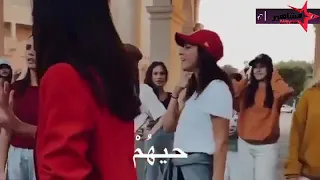 كواليس  اغنية  رحمة رياض  الجديدة  حجرة  ورقة  مقص دندنها
