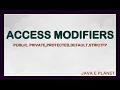 Access Modifiers in Java java tutorials java e planet