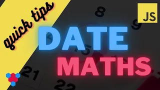 JavaScript Date Maths Quick Fix