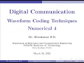 Waveform Coding Techniques Numerical 4
