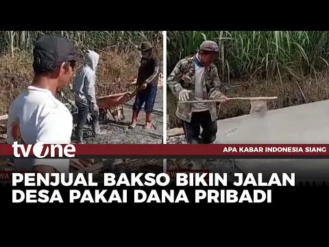Pakai Dana Pribadi, Penjual Bakso Bangun Jalan Desa di Malang