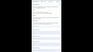 list repetition coding 19