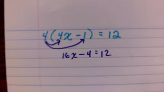 5-3 Solve Equation Using Distributive Property