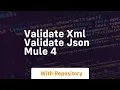 Validate xml validate json mule 4