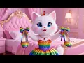 Cute Kitten Imitates Mother Trying On Many Beautiful Dresses.| AI CAT STORY