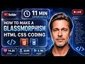 How to Make Glassmorphism Website Using HTML CSS Glass UI Tutorial in 11 Minutes ASIGMASKILLS