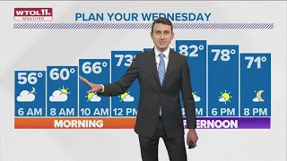 Scattered sprinkles late Tuesday gradual warmup continues Wednesday WTOL 11 Weather - Sept 19