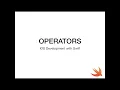 Introduction to Swift 3 - Operators
