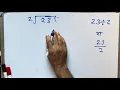 23 2 divided by 2 how to divide learn to divide in Hindi Surendra Khilery
