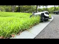 Rokibot G7 AWD Mowing through tall dense grass