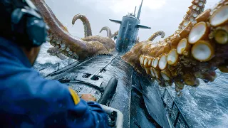 scientists accidentally awaken a giant kraken while throwing bombs in the arctic