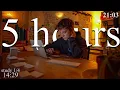 Lagu LIVE | 5-HOUR study with me 📚⛈️ rain sounds \u0026 pomodoro timer 60 \u0026 10