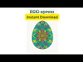 Easter Egg Mandala Coloring Sheets are great for relaxation mindfulness and self-care