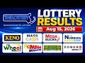 Massachusetts Lottery Results Today - August 15 2026