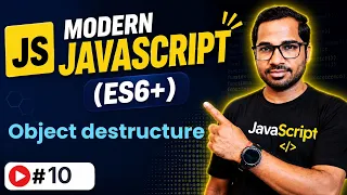 object destructuring in ES6 ECMAScript 6 Modern JavaScript ES6 Tutorial in Hindi in 2026