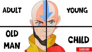 I Drew Aang At 4 Different Ages 😳✨