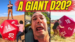 We rolled a GIANT D20 and regretted it! #dnd #dungeonsanddragons #patreonpartner #rollercoaster