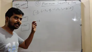 LeetCode 53 Maximum Subarray Brute Force Hindi