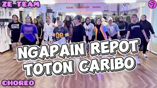 ngapain repot tonton caribo zumba dance workout viral tiktok senam kreasi ze team 