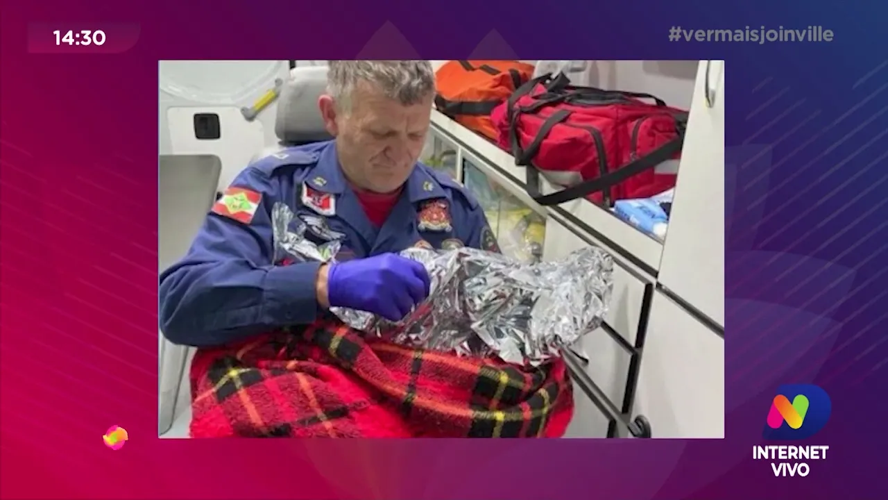 Recém nascido é deixado em frente à casa: bombeiro fala ao vivo sobre o caso