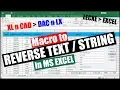 Reverse Text in Excel