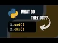 Why Python s ord and chr Functions are Useful