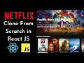 Build Netflix Clone App with React JS React JS Netflix Clone
