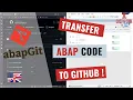 Use abapGit to Transfer local ABAP Code to GitHub english