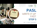 PASL Write It Up Fast Step 5
