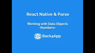 React Native and Parse - Data Objects
