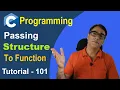 Passing Structure as a Function Structure as Function Argument C Language Tutorial - 101