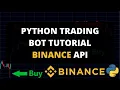 Python trading bot tutorial with Binance API